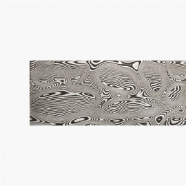 Carbon Damascus - Leopard - 90Mcv8/45NCD16 - 40 x 3 mm