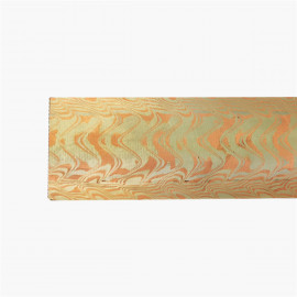 Mokume copper/maillechort - Boomerang 40x4 mm