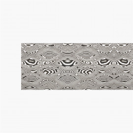 Forged carbon damascus steel DSC - Rhombi