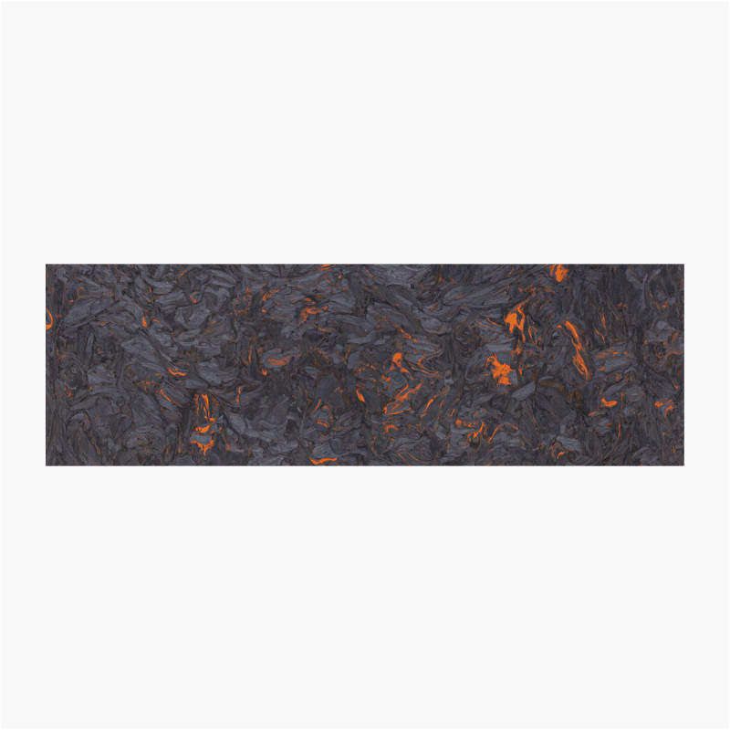 - Fibre Carbone - Dark matter orange - 50x150x5mm