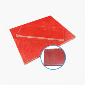 - Micarta - Rote Leinwand - 150x150x4.75mm