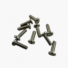 Screw Stainless Head Cylindrical Snake eyes Ø3x10mm (x10pcs)