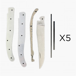Folding knife kit kit - Laguiole Full handle - 12cm (x5)