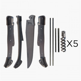 Folding knife kit - Laguiole Tire-Bouchon - 12cm (x5)