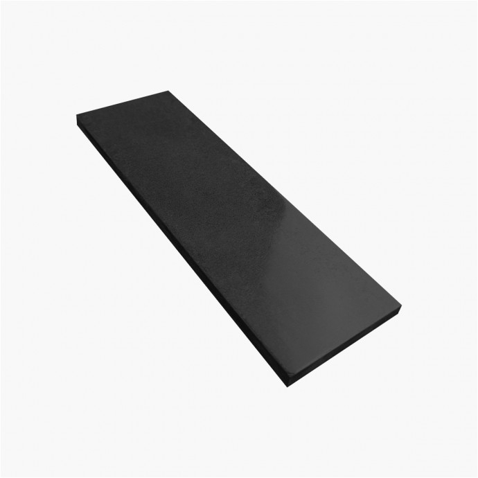 Plaquette Paperstone noir - 50x150x6mm
