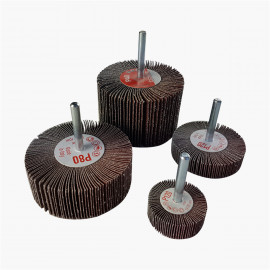 FLAP WHEELS ON ROD 6 mm Diam/ep. 40X20 mm P40