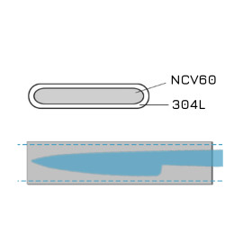 Acier sandwich inoxydable - NCV60 + 304L