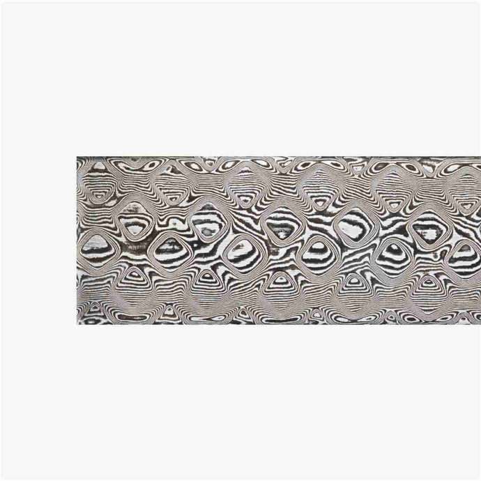 DSC forged carbon damascus steel - Pyramid