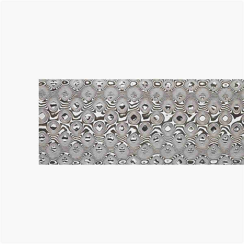 Forged carbon damascus steel DSC - Rose