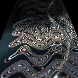Carbon Damaskus Baker Forge - Elite Coppermai - Chevron