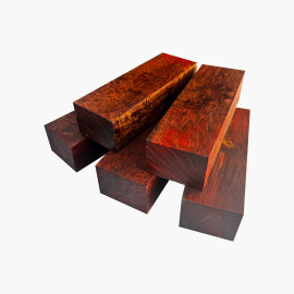 Stabilized birch wood blocks - Brown