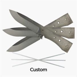 Set of 3 custom hunting knives 02 - N690