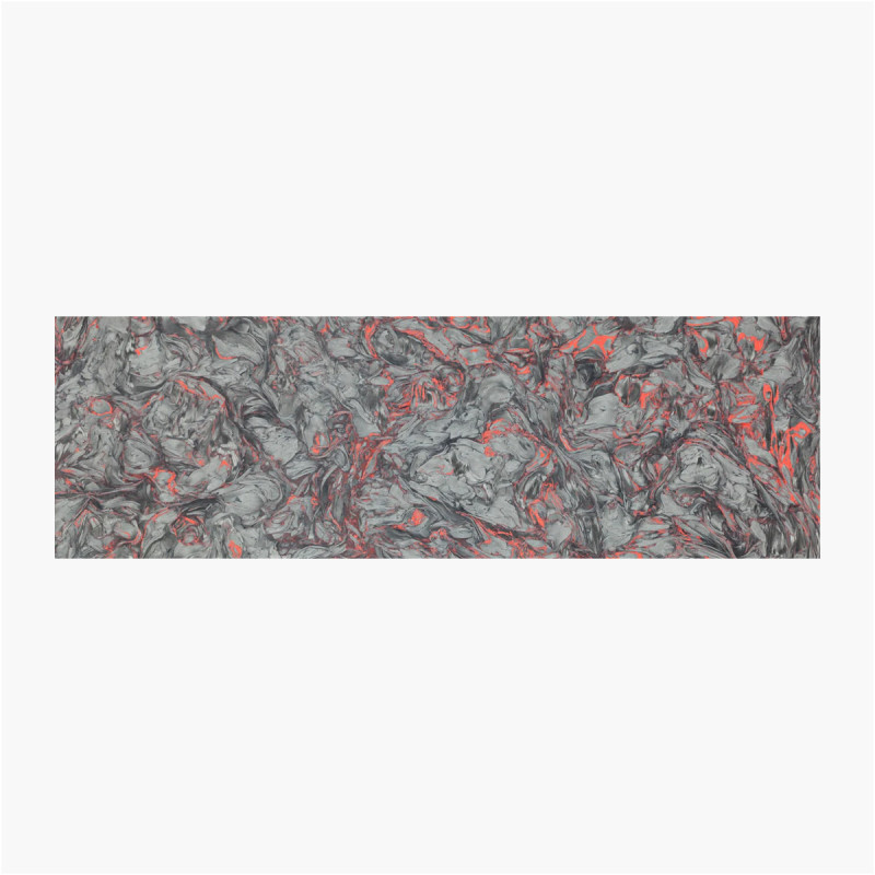 Fibre de carbone - Dark matter rouge - 160x100x5mm