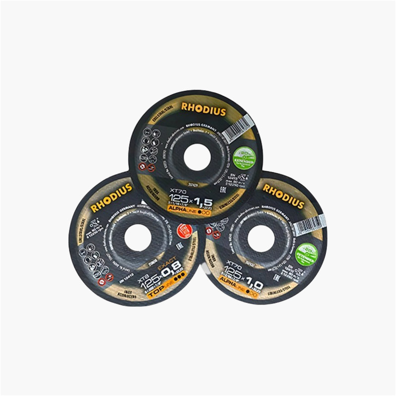 DISQUES À TRONÇONNER RHODIUS Ø125/230mm