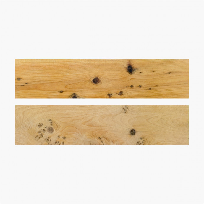 Stabilized juniper wood scales