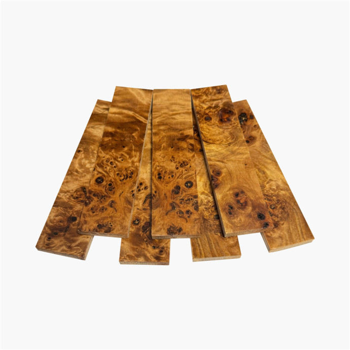 Plaquettes de loupe de peuplier stabilisé - naturel