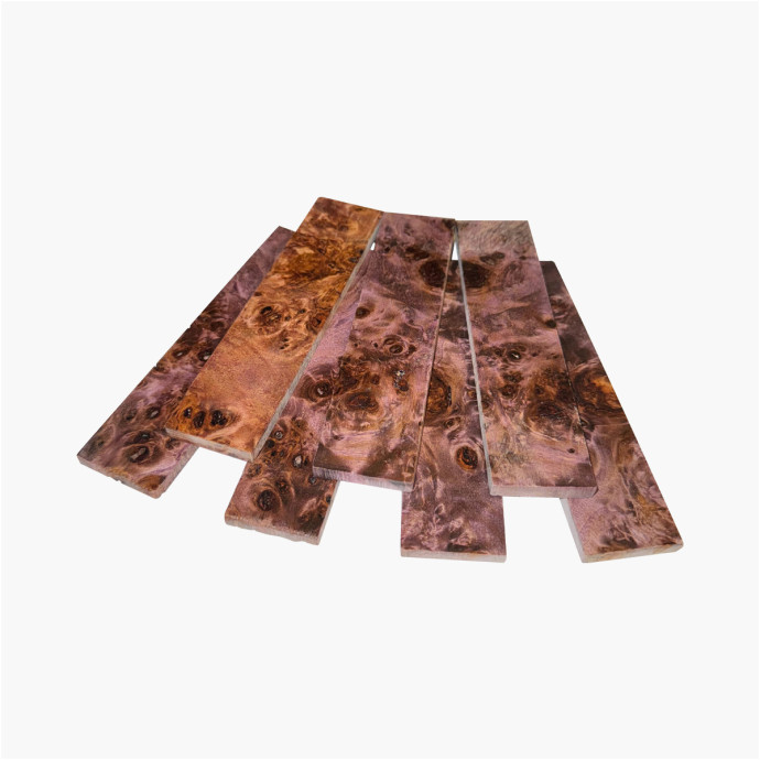 Plaquettes de loupe de peuplier stabilisé - VIOLET