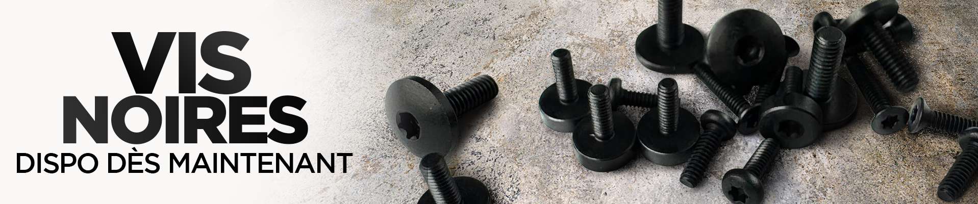 Bandeau Nouveauté vis noires