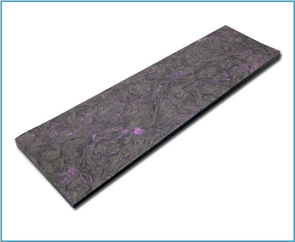 Plaquettes fibre carbone - Dark Matter Violet